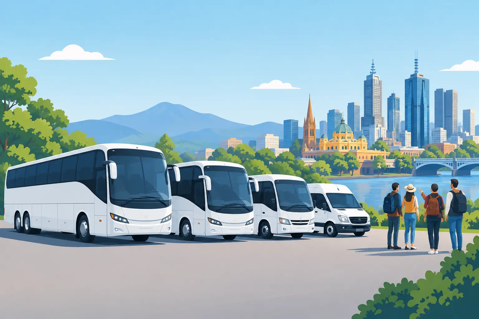12 to 57 Seater Bus Hire for Victoria Groups