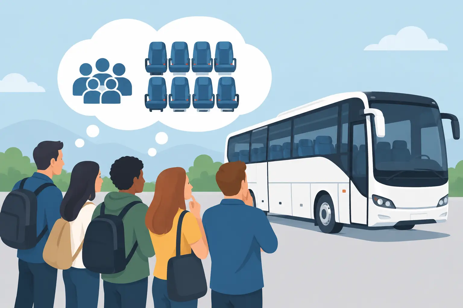 How Many Bus Seats Will Your Group Really Need?