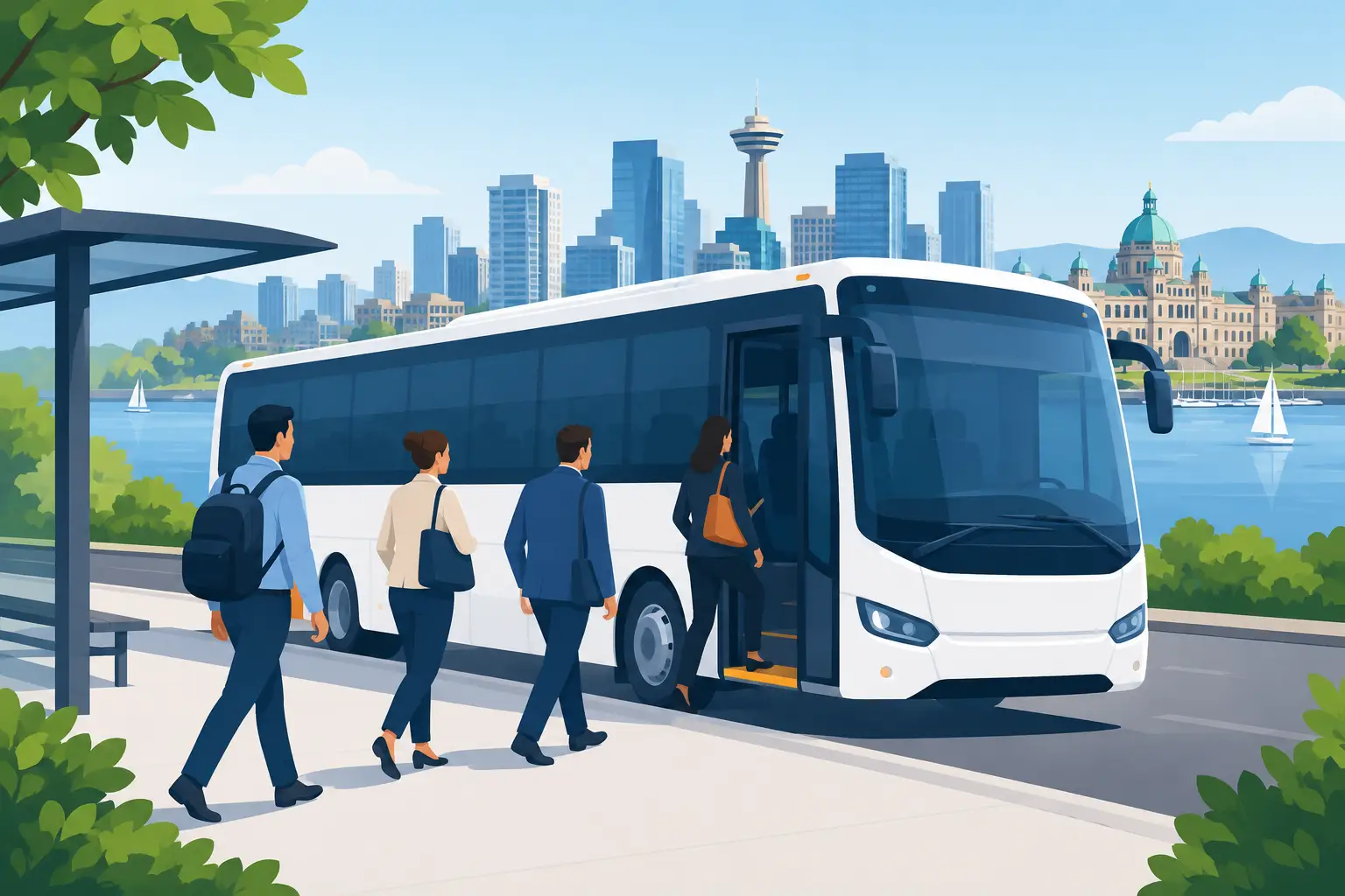 Employee Shuttle Bus Service for Victoria Teams