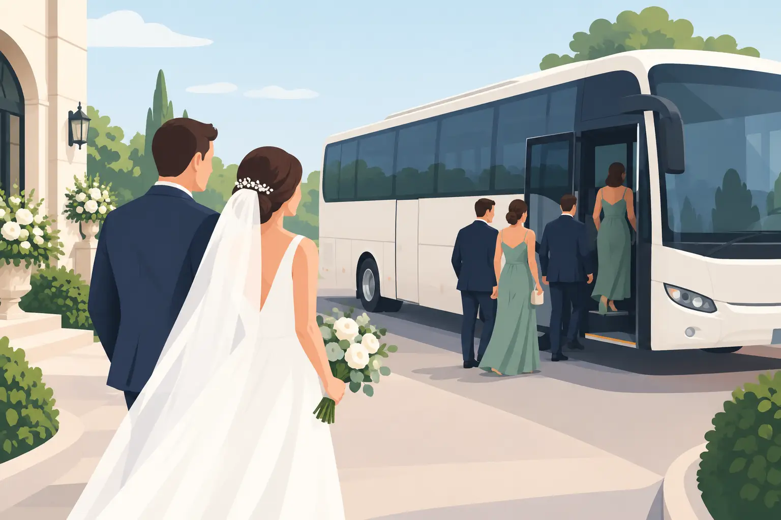 Wedding Bus Hire for a Calm, On-Time Celebration