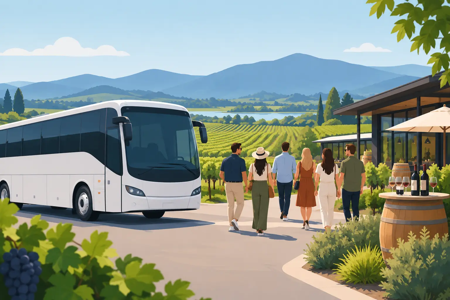 Yarra Valley Winery Bus Hire for Group Days